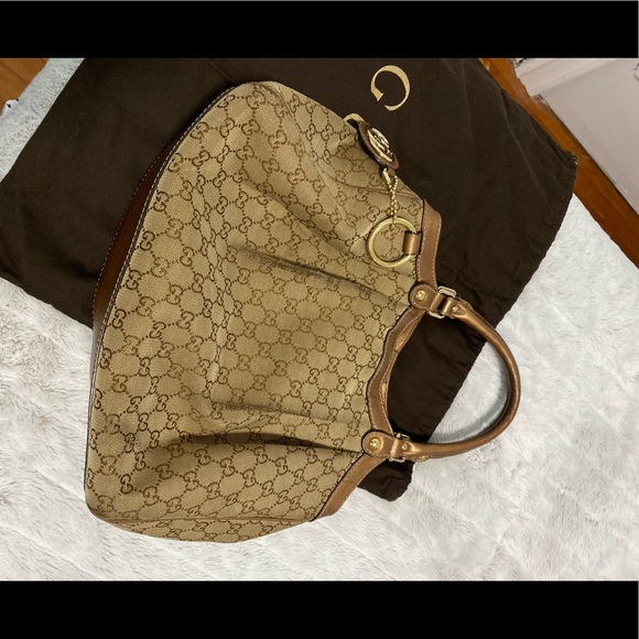 Gucci Canvas Medium Sukey Tote - Picture 1 of 9